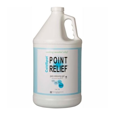 Fabrication Enterprises Point Relief ColdSpot Pain Relief Gel, 128 oz. (1 Gallon) Pump Bottle 11-0712-1